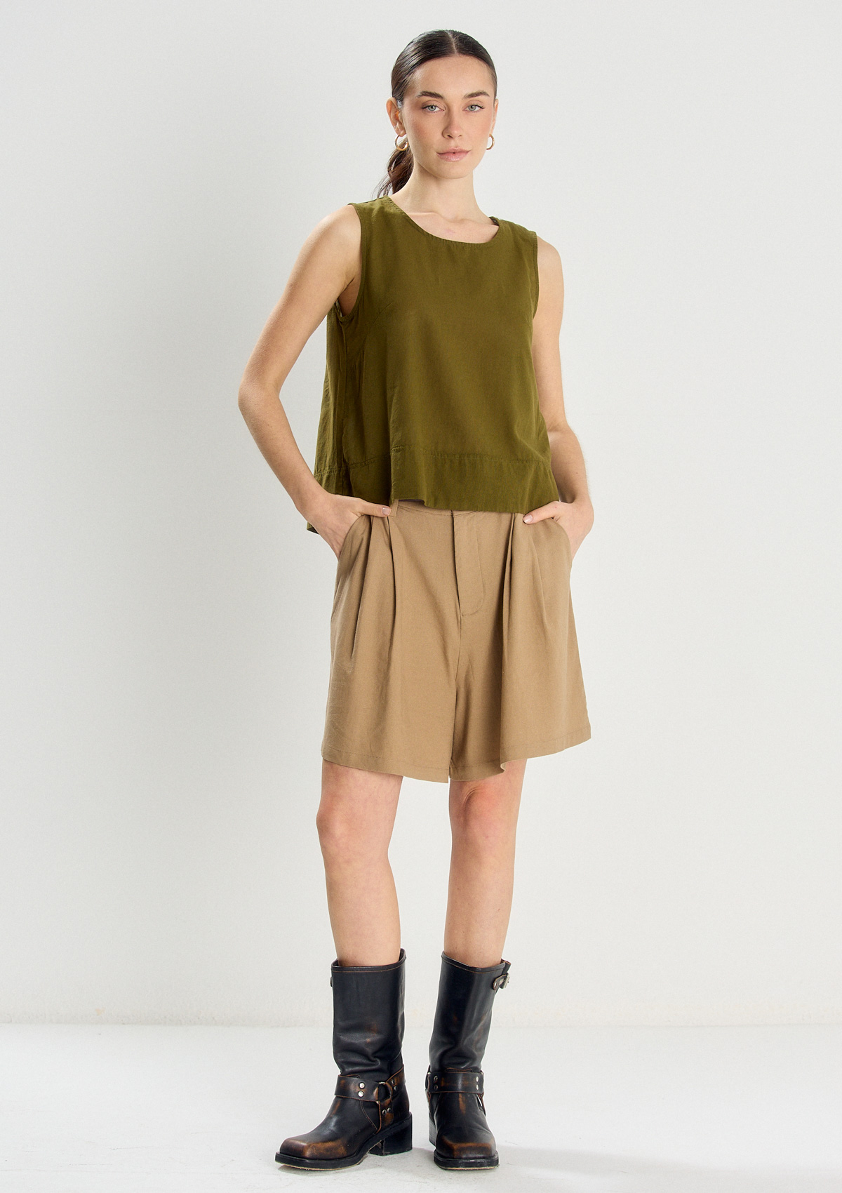 TOP CUELLO REDONDO