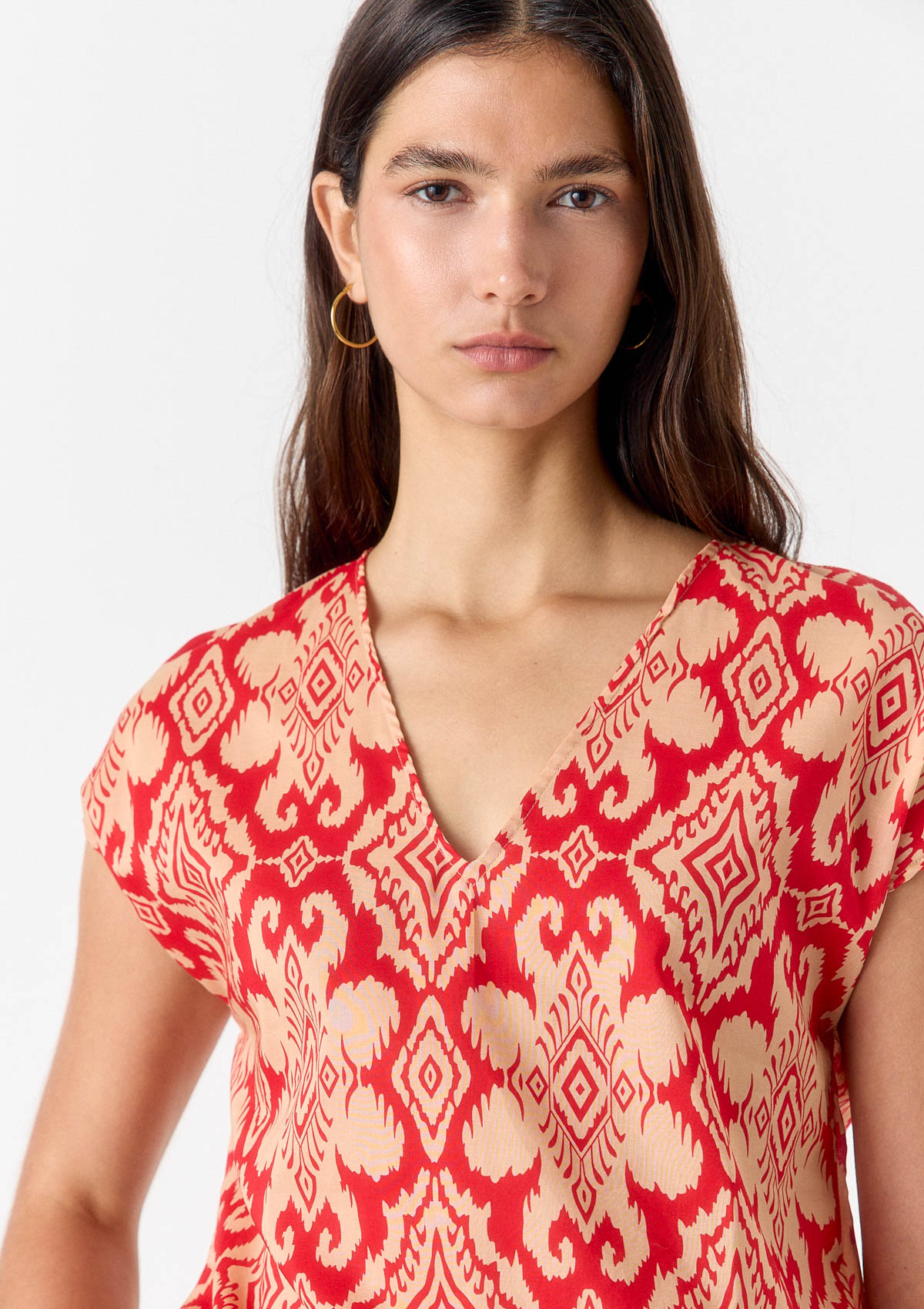 2127R1231-38999 - BLUSA VOILE ESTAMPADO