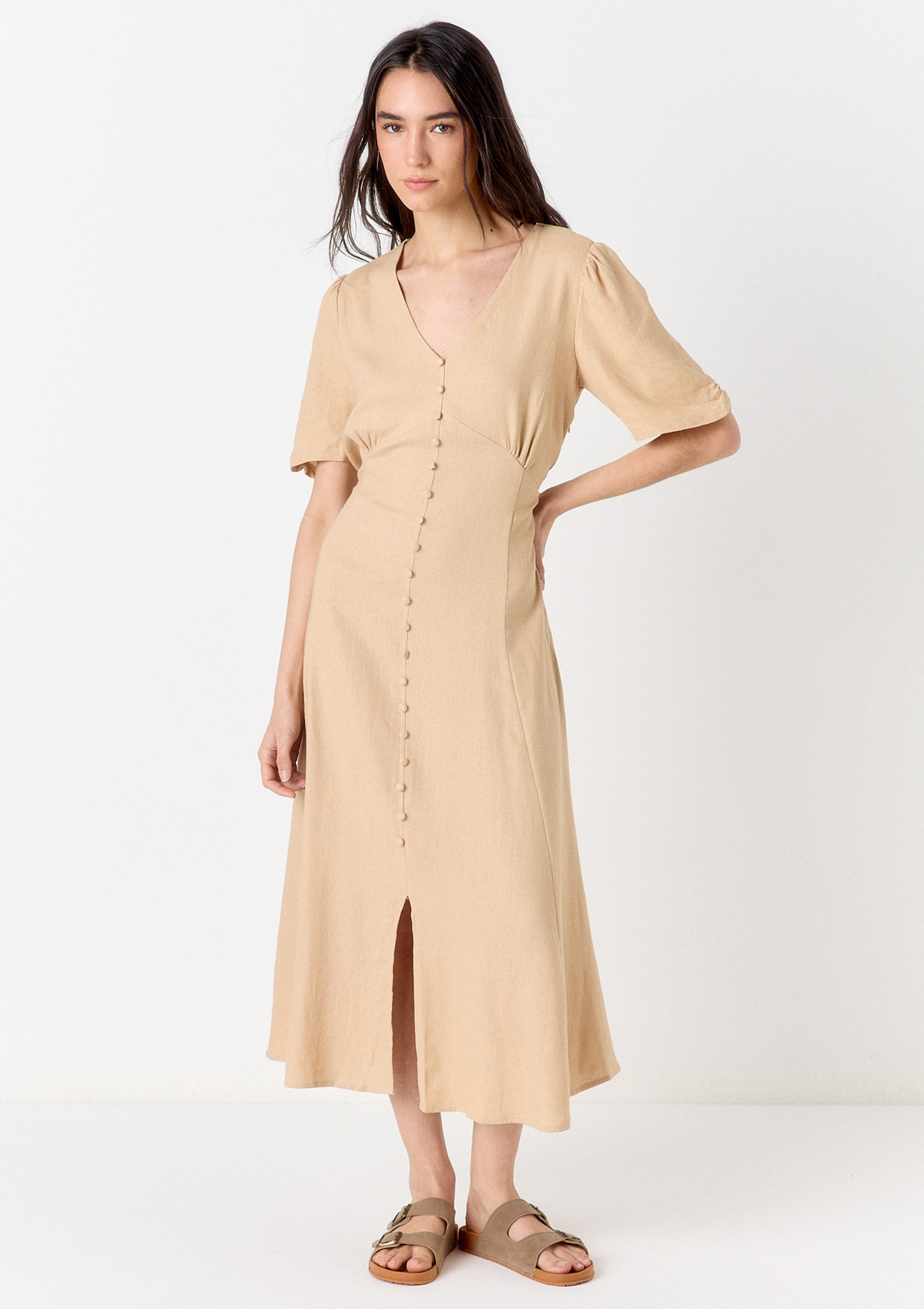 VESTIDO CON BOTONES