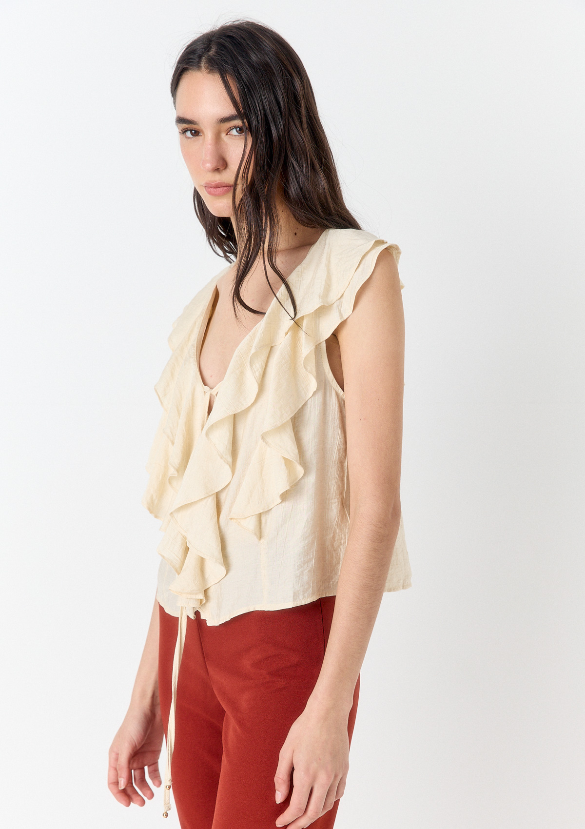 X100216-02999 - BLUSA VOLADOS