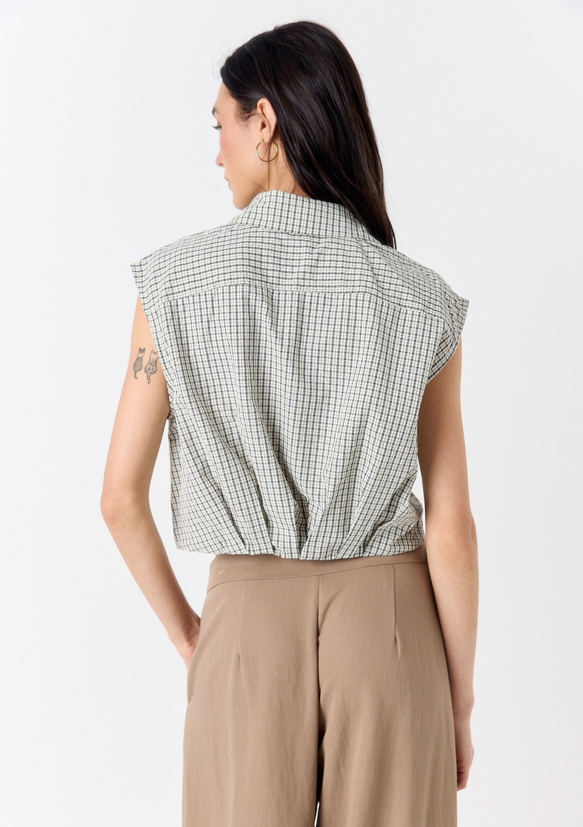 X200016-03999 - CAMISA BALLOON CUADROS